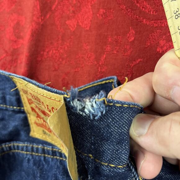 Levis 501 Button Fly Shorts Men 30 Denim Jorts Blue Skater Jean Straight *read‎ - Picture 4 of 10